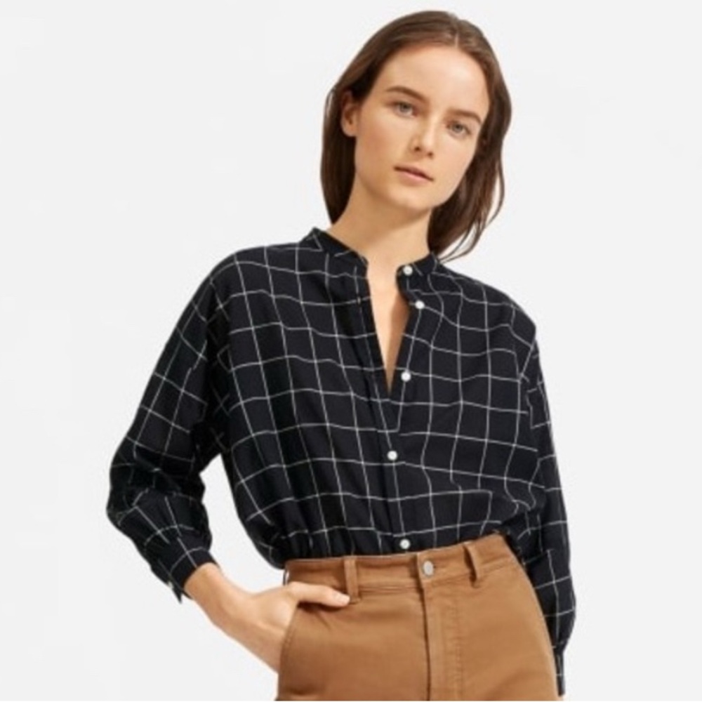 Everlane Collarless Air Shirt